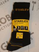 Lot to Contain 10 Packs of 3 Stanley Work Socks UK6 - 11 RRP £5.99 Each