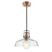 Boxed Home Collection Miles Pendant Light in Copper RRP £40