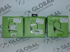 Lot to Contain 3 Boxed Xbox One Chat Headsets with Microphone Combined RRP £75