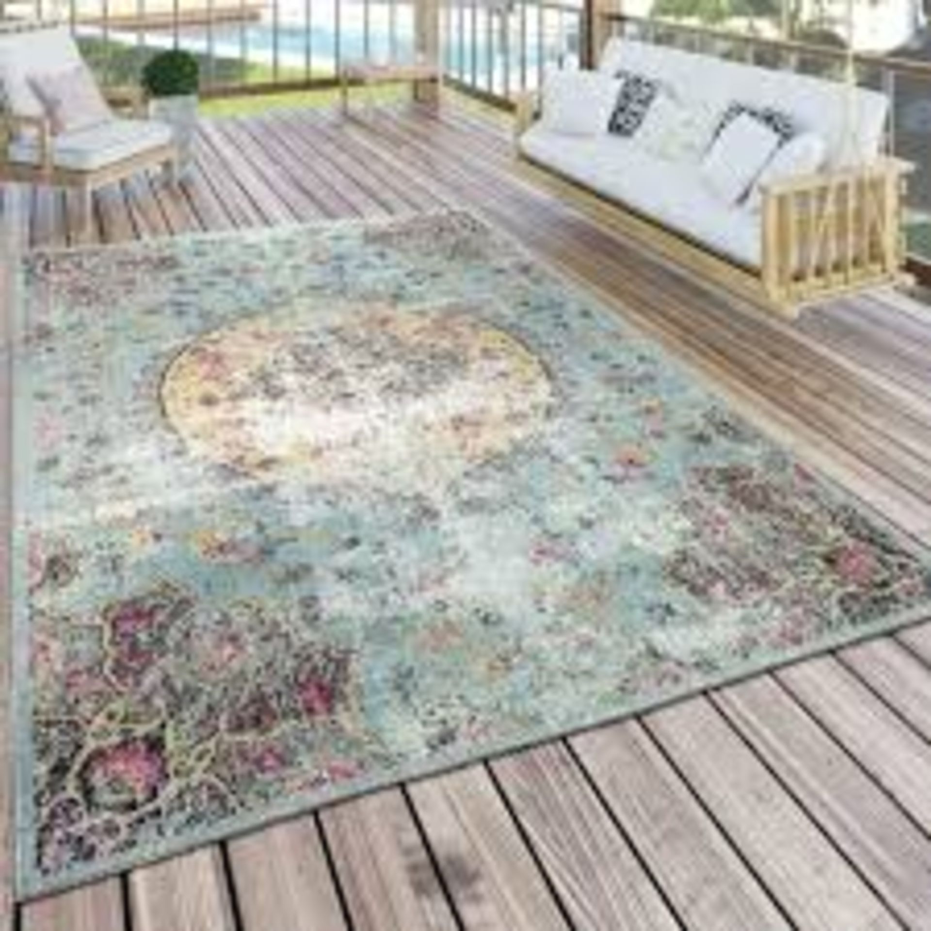 Pacohome Multi Coloured EU Size 120 x 170cm Designer Floor Rug RRP £80