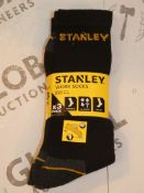 Lot to Contain 10 Packs of 3 Stanley Work Socks UK6 - 11 RRP £5.99 Each