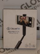 Lot to Contain 3 Cliquefie Selfie Sticks in Space Grey RRP £40 Each