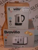 Lot to Contain 2 Boxed Assorted Breville Kitchen Items to Include a Vista Collection Polished