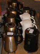 Lot to Contain 9 Assorted 1.5L Cordless Jug Kettles by Russell Hobbs and Brita