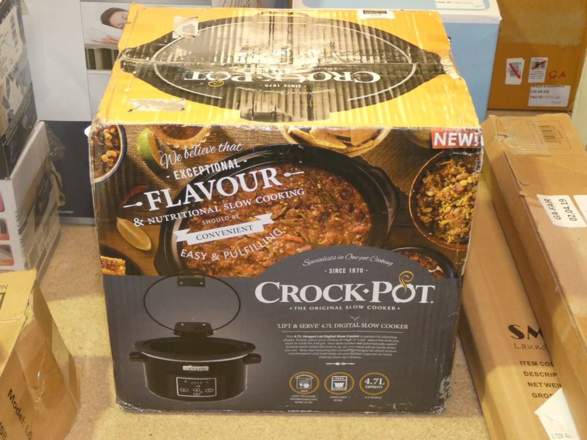 Boxed Crockpot Original Slow Cooker 4.7L Capacity RRP £65
