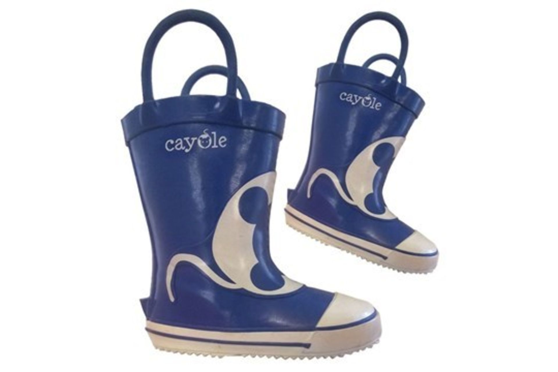 Brand New Pair of Cayole Mouse Design Kids Wellington Boots with Handles UK Size 5 RRP £18