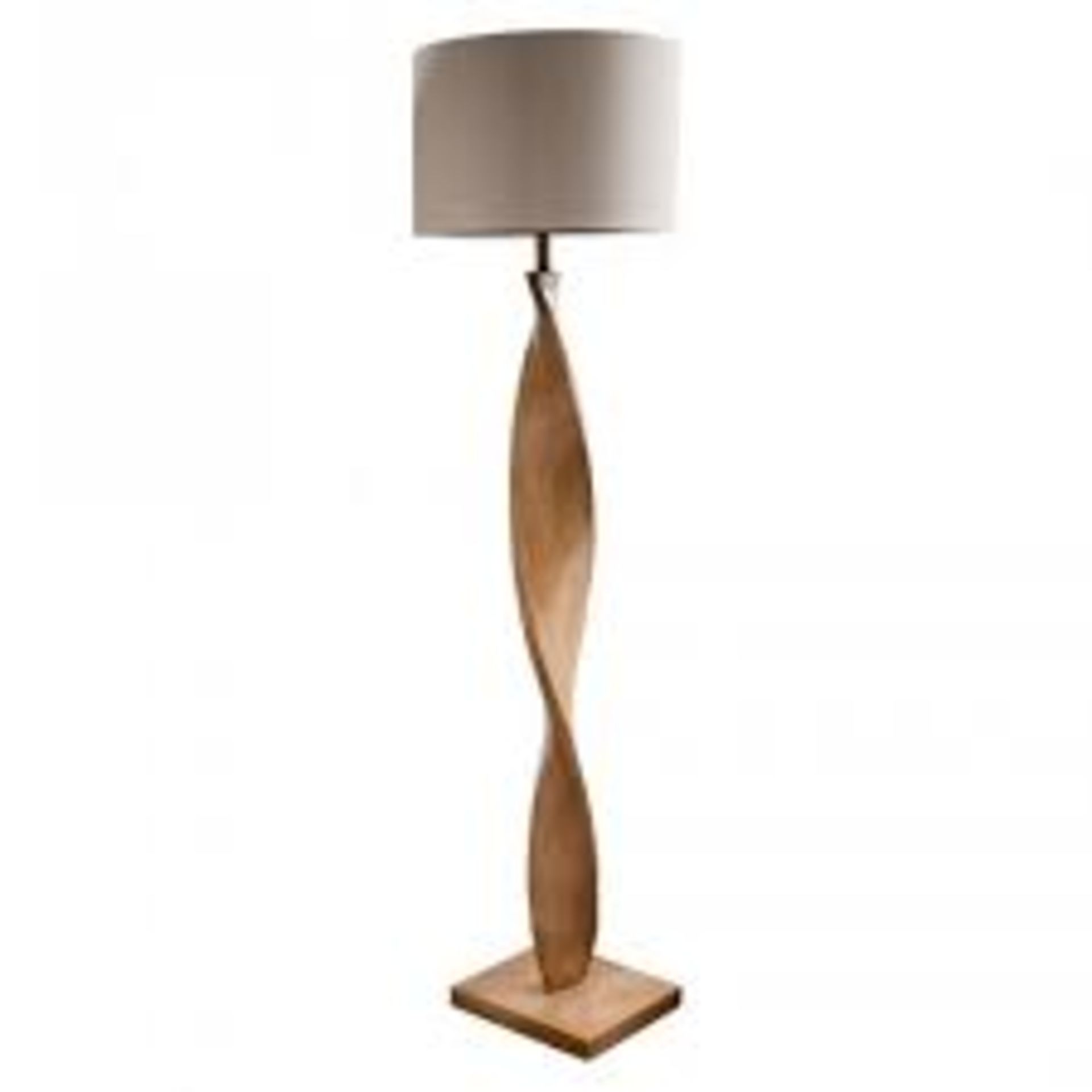 Boxed Argenta Carved Wooden Designer Table Lamp (11301)(HQQ1447) RRP £65