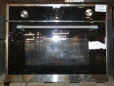 Apelson AMC35SS Stainless Steel and Black Fully Integrated Microwave with Grill