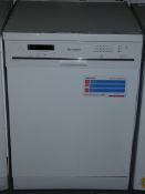 Sharp QW-G472W AA Rated Digital Display Dishwasher in White