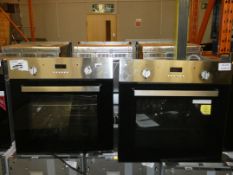 Lot to Contain 2 Assorted Black and Stainless Steel Electric Ovens