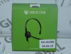 Lot to Contain 10 Boxed XBOX One Chat Headsets Wit