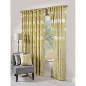 Pair of Scatterbox Dawn Yellow 138 x 90Inch Extra