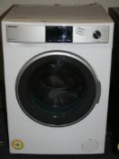 Sharp ES-HDB8147W0 6KG 1400RPM Under Counter Washer Dryer in Stainless Steel