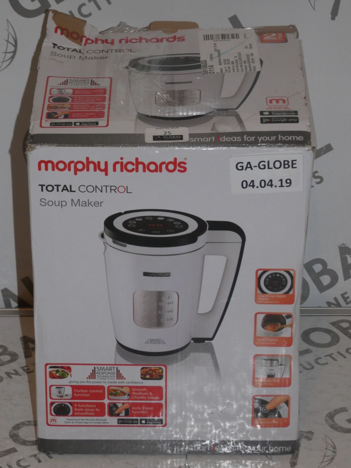 Boxed Morphy Richards Total Control Soup Maker RRP £80