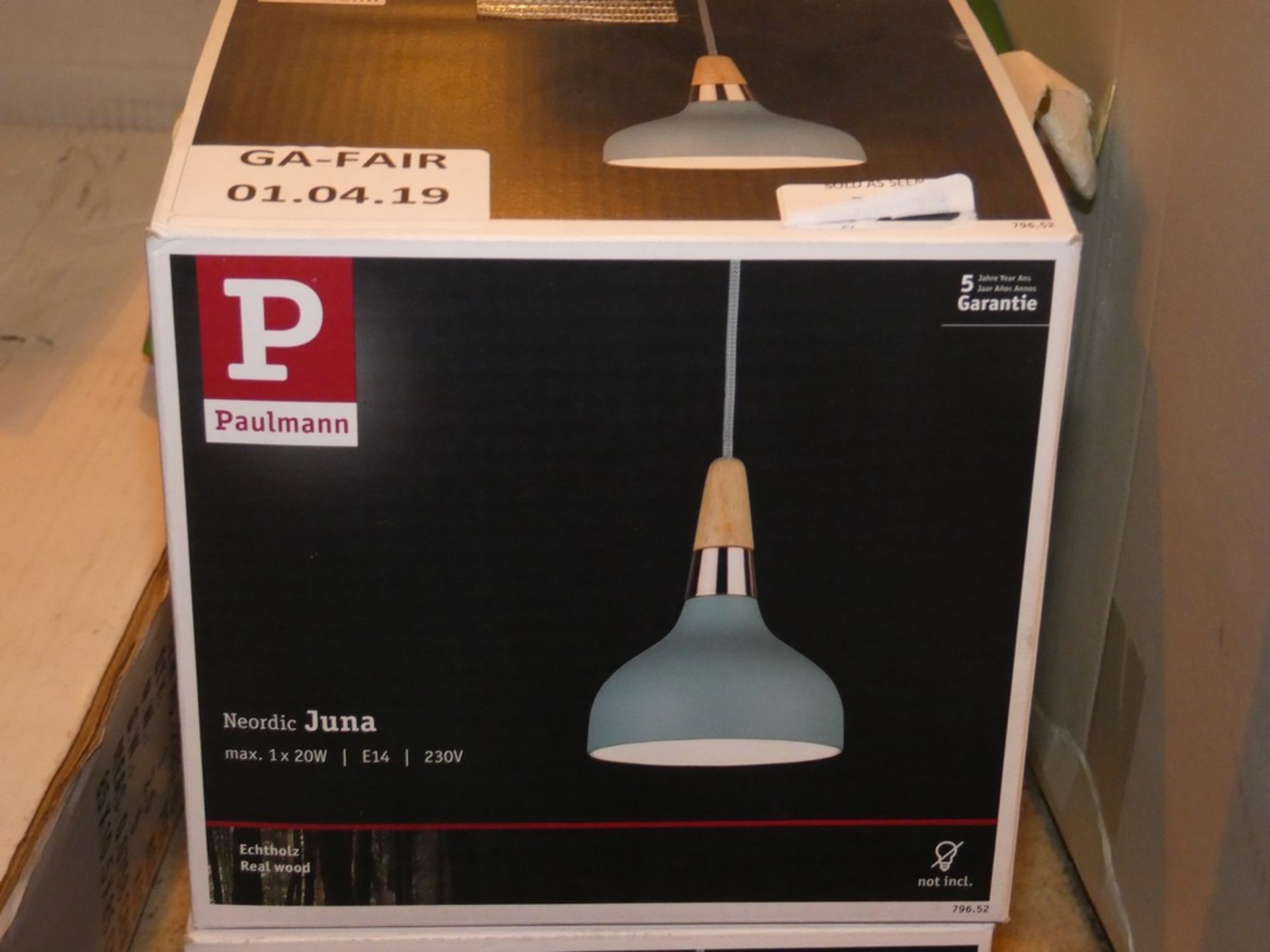 Lot to Contain 2 Boxed Paul Mann Juna Dome Ceiling Pendant