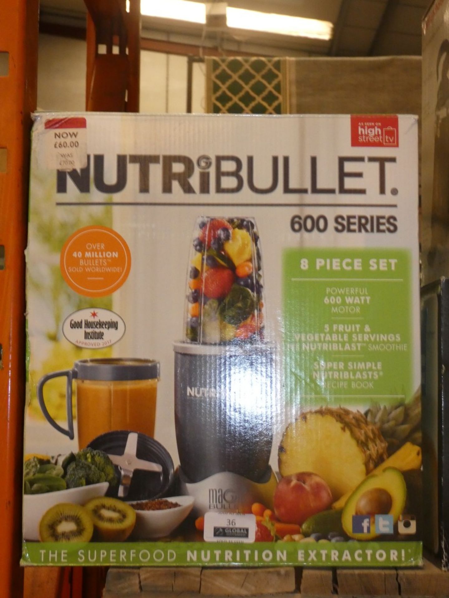 Boxed Nutri Bullet Nutritional Juice Extractor RRP £70