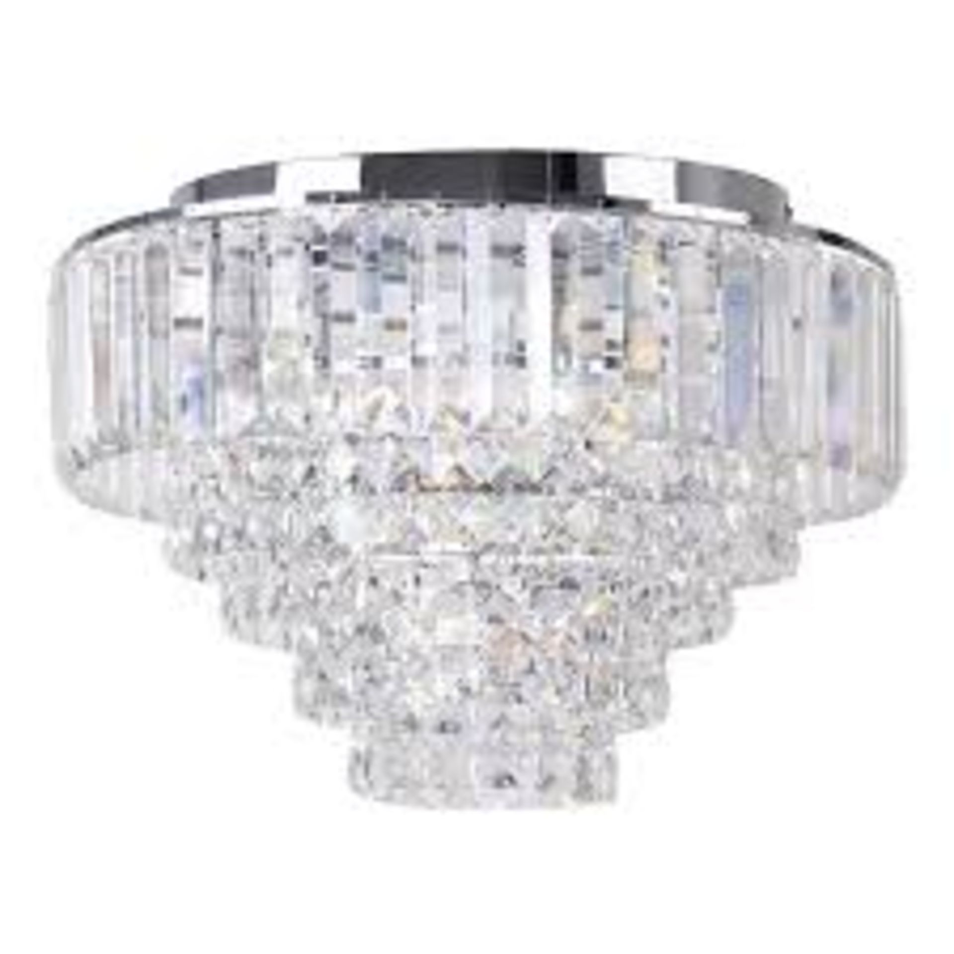 Boxed Home Collection Sophia Stainless Steel and Glass Ceiling Light RRP £80