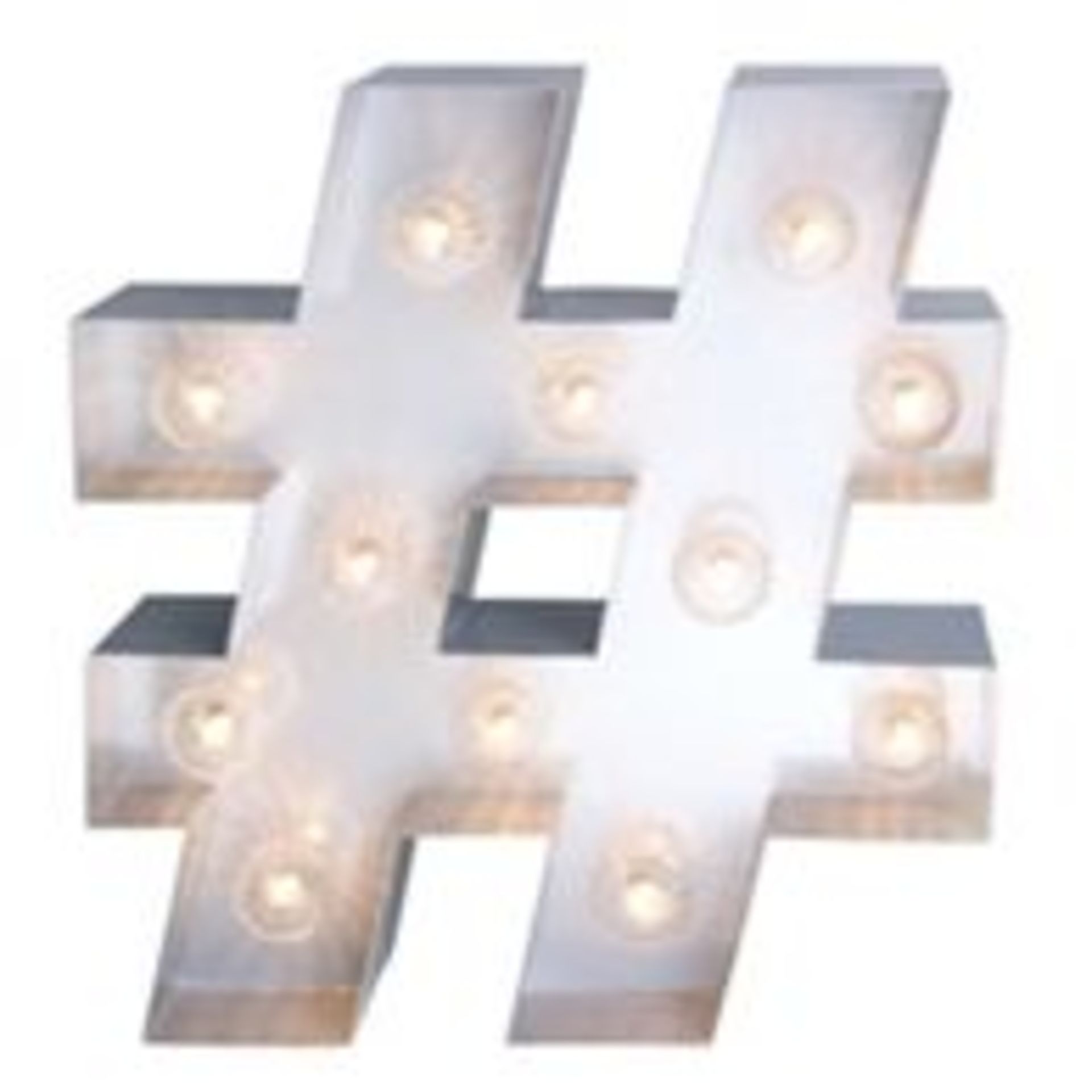 Boxed Home Collection Hashtag Marquee Light RRP £160