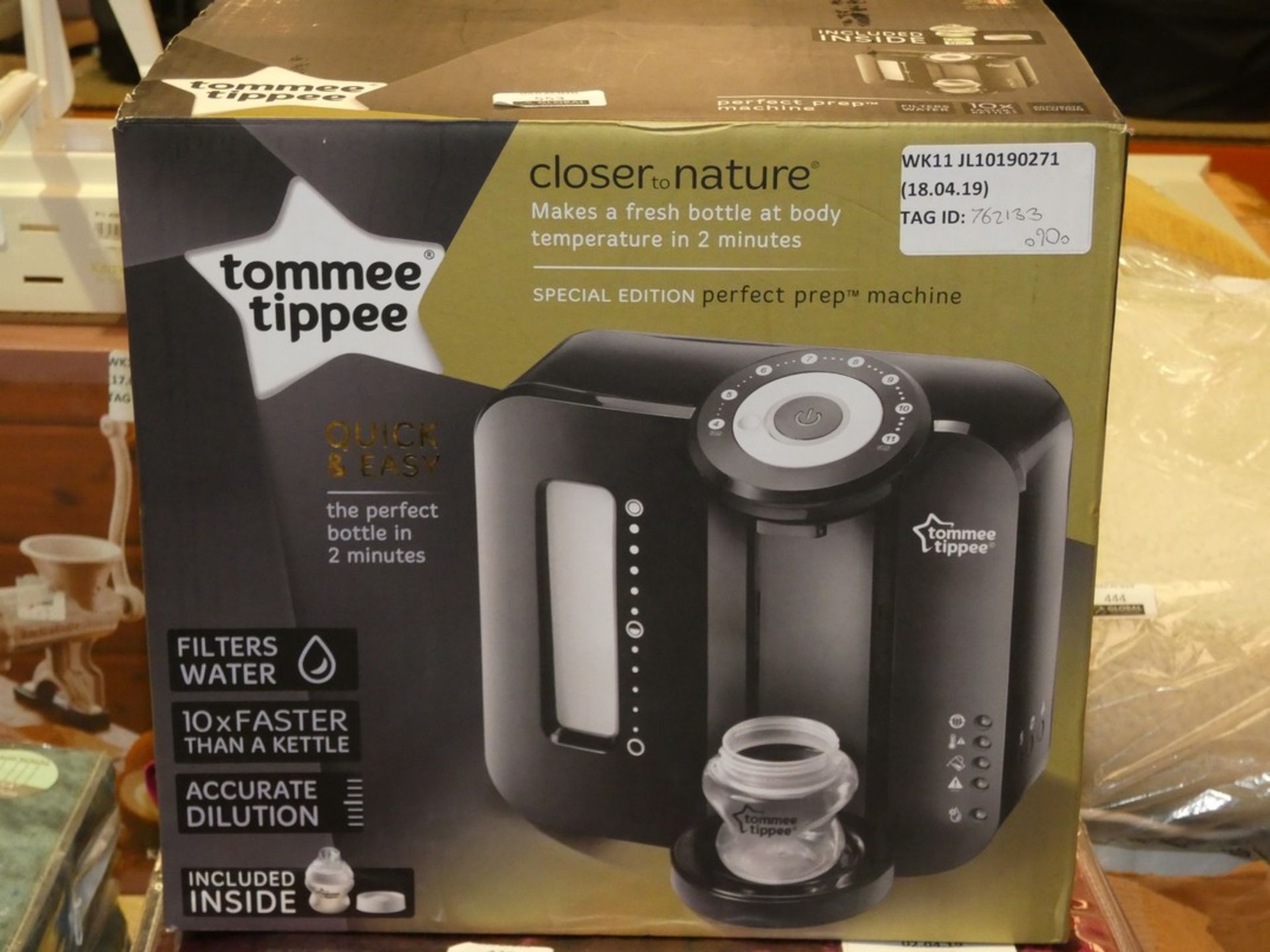 Boxed Tommee Tippee Closer to Nature Perfect Preparation Machine (761307) RRP £90