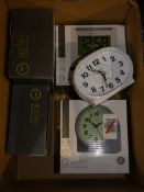 Assorted Boxed and Unboxed Actim Alarm Clocks (73431119)(73431117)(73431109)(73431109) Combined