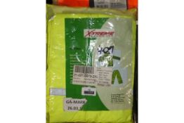 Extreme Design Size XL and 2XL High Visibility Jacket and Trouser Packs