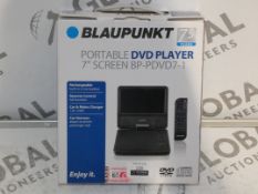 Boxed Blaupunkt 7 Inch Portable DVD Players RRP £35 Each