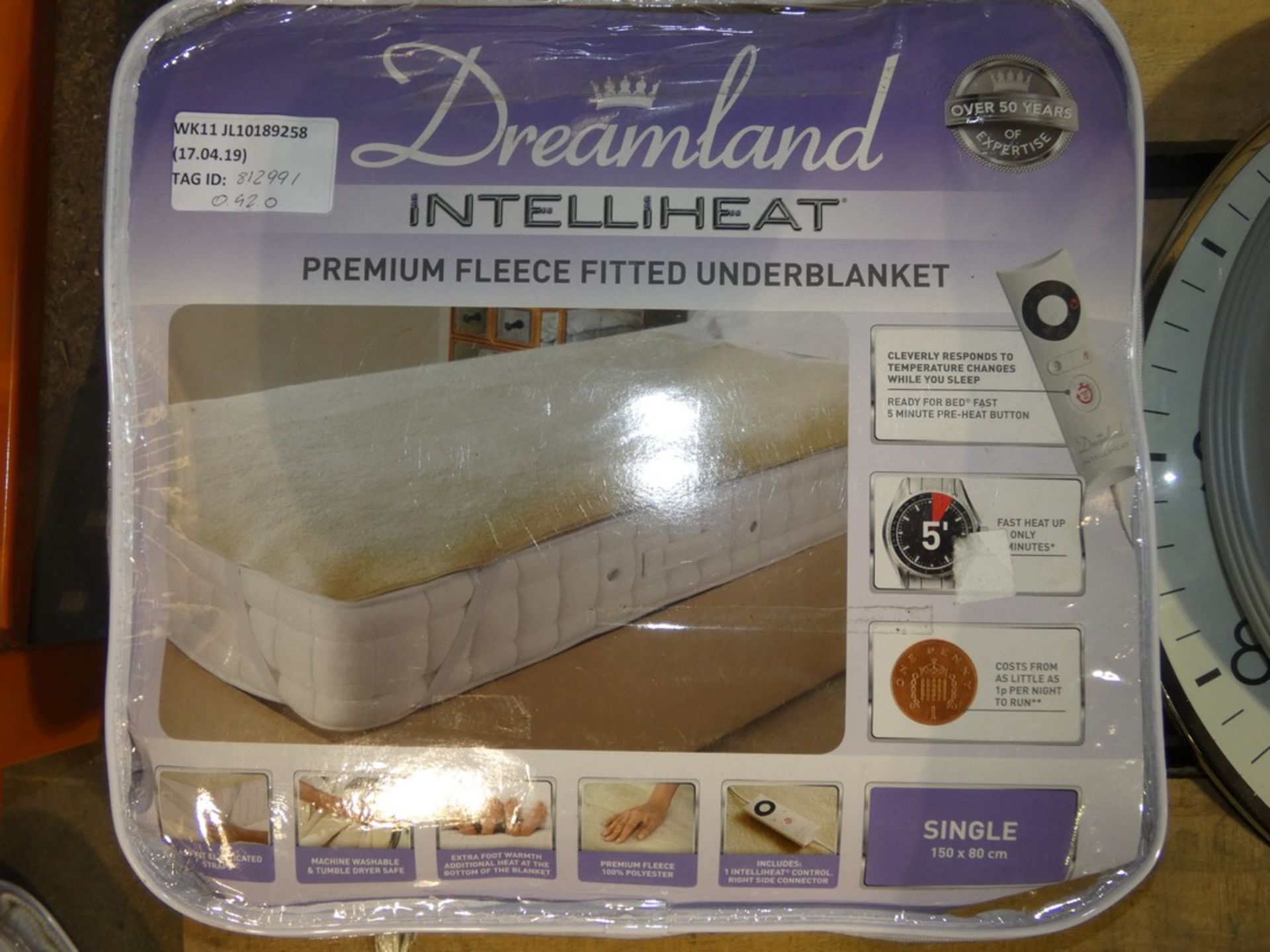 Dreamland Intelliheat Fleece Fitted Under Blankets (812996)(812991) RRP £45 Each
