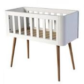 Boxed Troll Retro Style White Antique Babys Crib (707088) RRP £160