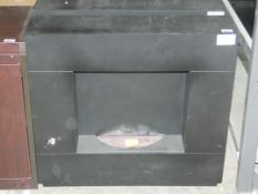 Black Wooden Plug In Electric Fireplaces
