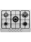Boxed 70cm Stainless Steel 5 Burner UBGHFF270SS Gas Hob