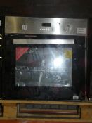 Stainless Steel and Black Fully Integrated Single Electric Oven