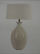 Lot to Contain 2 Boxed Home Collection Shay Designer Table Lamps Combined RRP £160