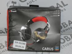 Lot to Contain 5 Trust Caros Headsets With Foldaway Microphone Combined RRP £125
