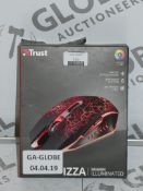 Lot to Contain 8 Boxed Trust Illuminating Computer Mice Combined RRP £120