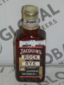 Lot to Contain 6 Bottle of Jacquines Rock and Rye Hand Bottled Whiskey With Pieces of Fresh Fruit