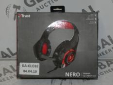 Lot to Contain 5 Assorted Trsut Nero Headsets with Microphone Combined RRP £125