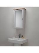 Boxed Croft Blakeney Collection Single Door Mirrored Bathroom Cabinet (663924) RRP £100