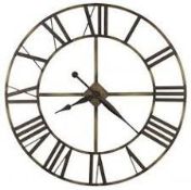 Richmond Silver Oversized Wall Clock (11053)(RDI038) RRP £310