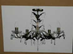 Lot to Contain 2 Boxed Home Collection Paisley Flush Ceiling Chandeliers Combined RRP £120