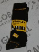 Lot to Contain 10 Brand New Packs of 3 Stanley Work Socks Combined RRP £60