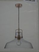 Lot to Contain 2 Assorted Home Collection Romy and Large Miles Pendant Ceiling Lights RRP £145