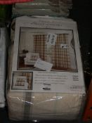 Pair of Chateau Mason 90 x 90Inch Cream Designer Curtains (9555)(1331532976) RRP £80