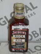 Lot to Contain 6 Bottle of Jacquines Rock and Rye Hand Bottled Whiskey With Pieces of Fresh Fruit