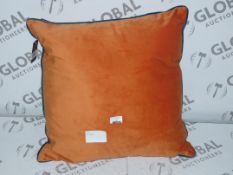 Lot to Contain 2 Paoletti Orange Square Scatter Cushions (8771)(BEFF1051)