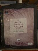 Boxed 13.5 Tog Duck Feather Duvet (10894)(TDDP1029) RRP £35
