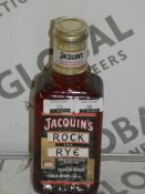 Lot to Contain 6 Bottle of Jacquines Rock and Rye Hand Bottled Whiskey With Pieces of Fresh Fruit