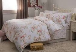 Lot to Contain 3 Assorted Bedding Items to Include a Double Duvet Set, Made With Love Butterflies