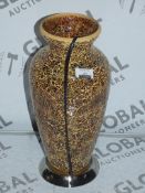 Crackle Vase Style Designer Table Lamp (11053)(HES6512) RRP £50