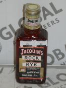 Lot to Contain 6 Bottle of Jacquines Rock and Rye Hand Bottled Whiskey With Pieces of Fresh Fruit