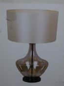 Boxed Home Collection Aurora Glass Base Fabric Shade Table Light RRP £70